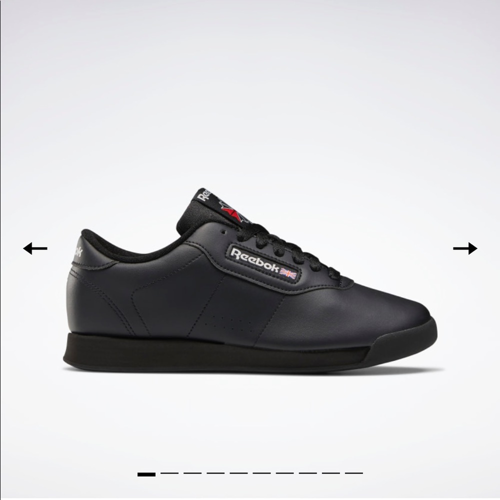 Size 8.5W | Reebok Princess Wide Sneakers